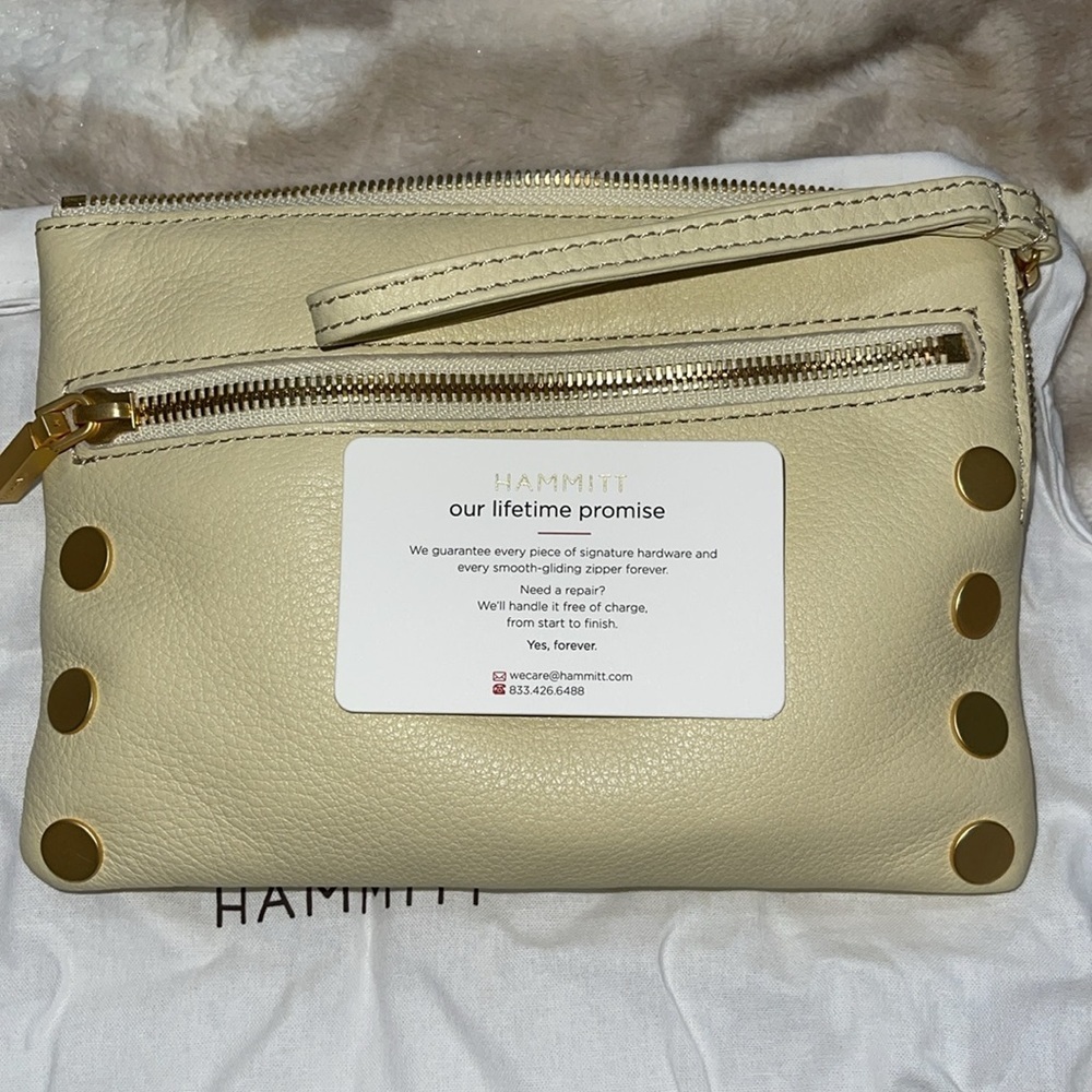 NWT HAMMITT NASH SMALL (3-Way) Crossbody/Wristlet/Belt Bag (Dawn/Brushed Gold) - Picture 12 of 17